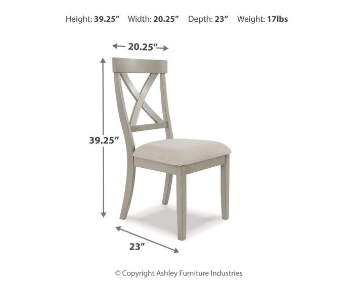Parellen - Gray - Dining UPH Side Chair (Set of 2) - Image 3