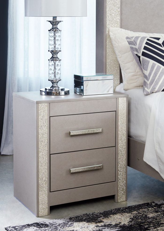Surancha - Gray - Two Drawer Night Stand - Image 4