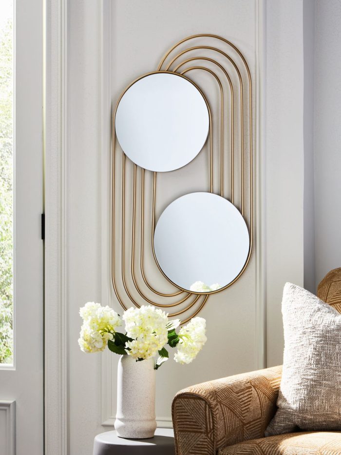 Warrenley - Gold Finish - Accent Mirror - Image 2