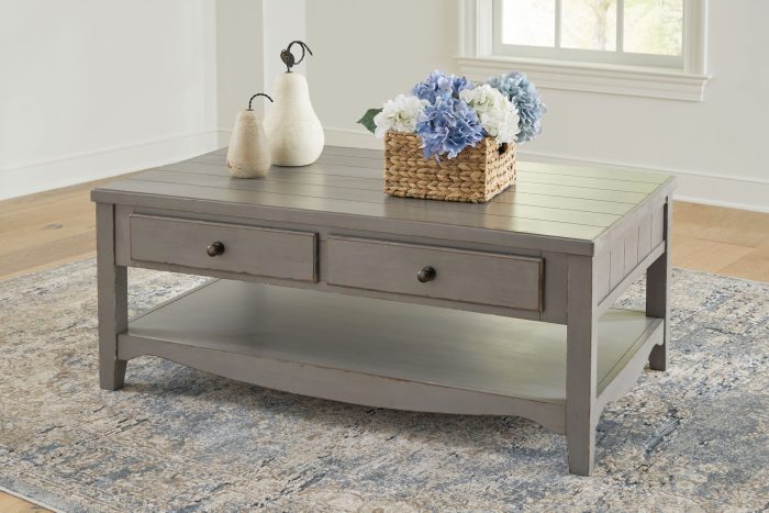 Charina - Antique Gray - Rectangular Cocktail Table - Image 2