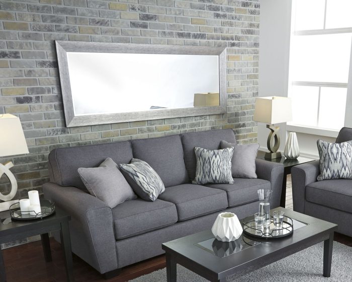 Duka - Silver Finish - Floor Mirror - Image 3