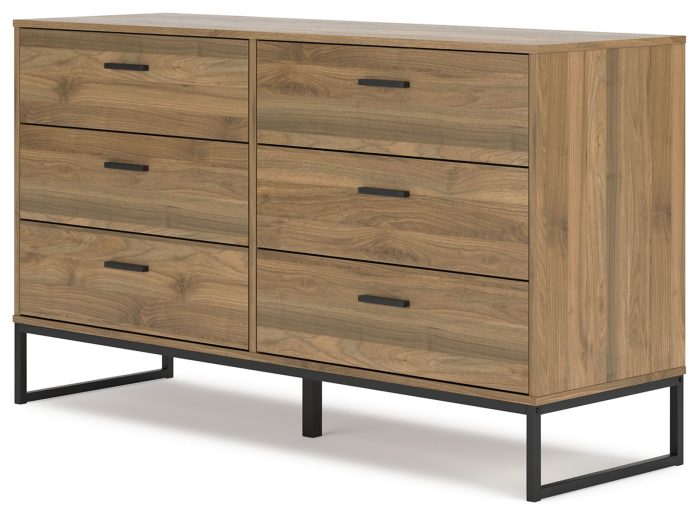 Deanlow - Honey - Six Drawer Dresser - Image 3