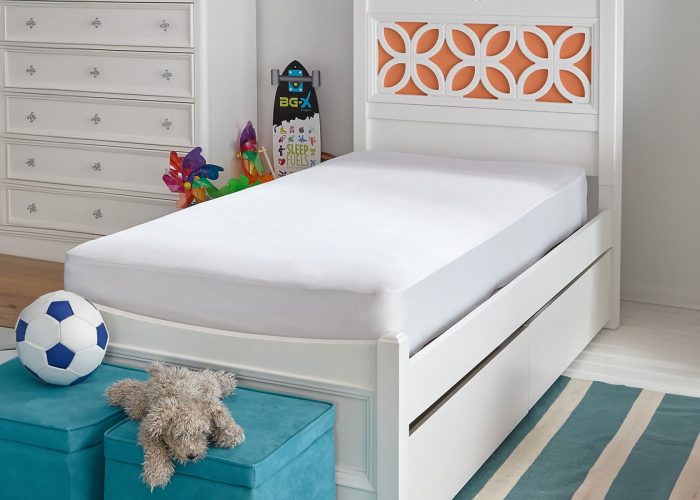 Basic - Full Kids Mattress Protector - White - Image 2