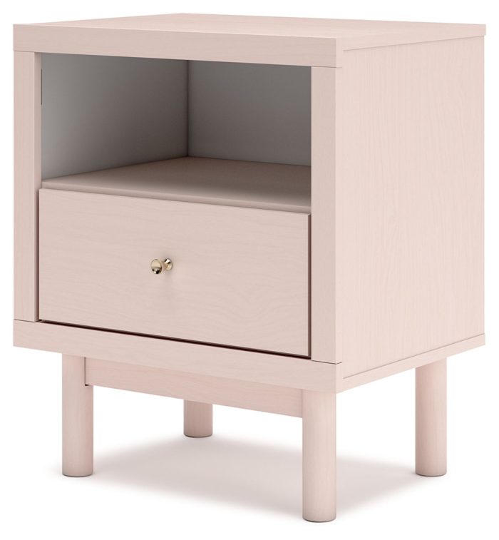 Wistenpine - Blush - One Drawer Night Stand - Image 3