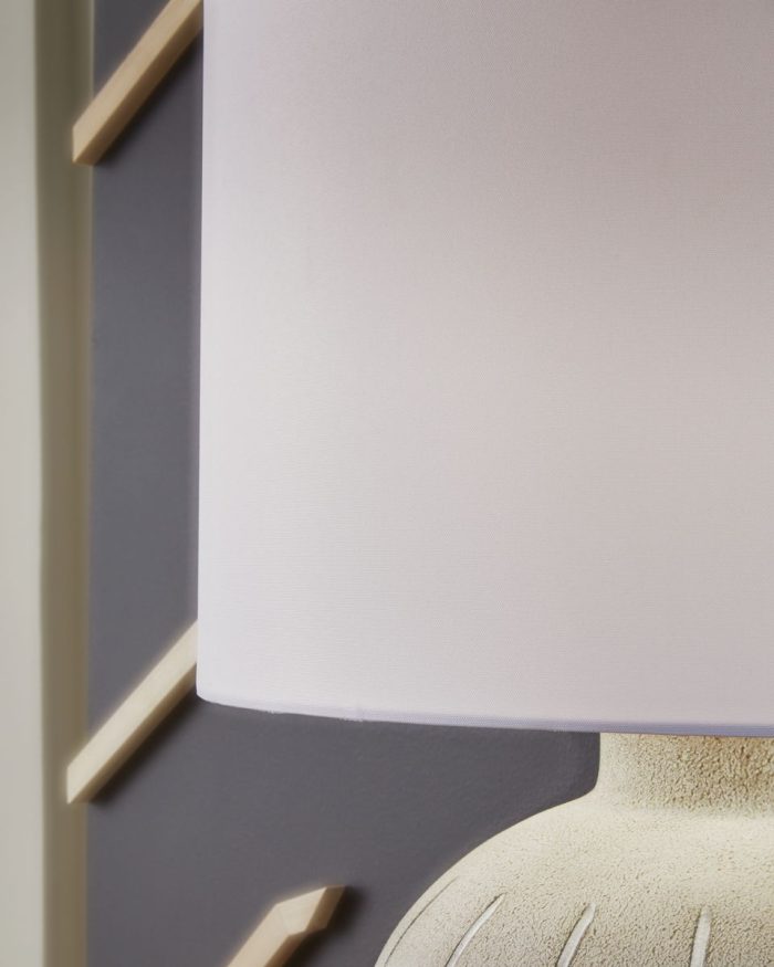 Calbert - Warm Gray - Poly Table Lamp - Image 4