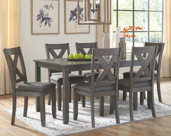 Caitbrook - Gray - RECT DRM Table Set (Set of 7) - Image 4
