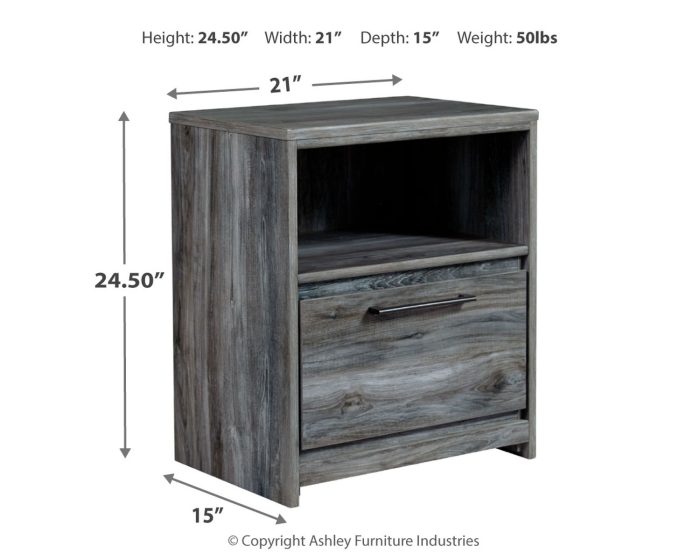 Baystorm - One Drawer Night Stand - Image 3