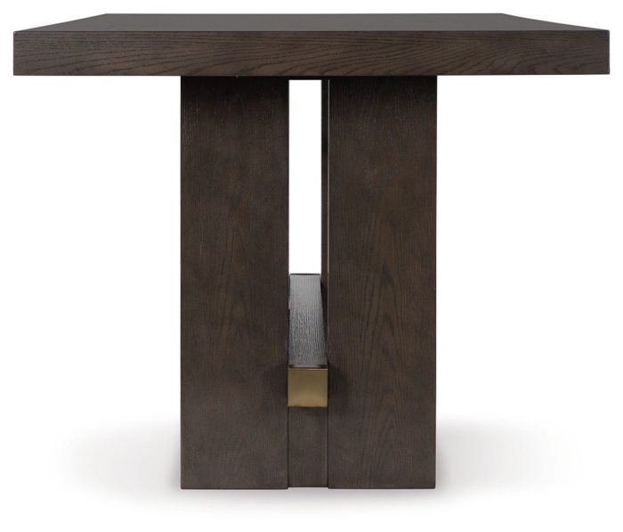 Burkhaus - Dark Brown - Rectangular Dining Room Counter Table - Image 2