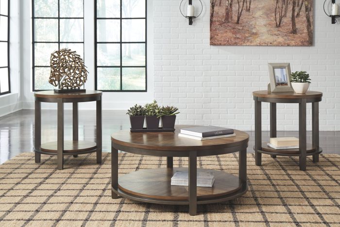 Roybeck - Light Brown / Bronze - Occasional Table Set (Set of 3) - Image 4