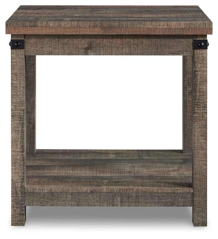 Hollum - Rustic Brown - Square End Table - Image 2