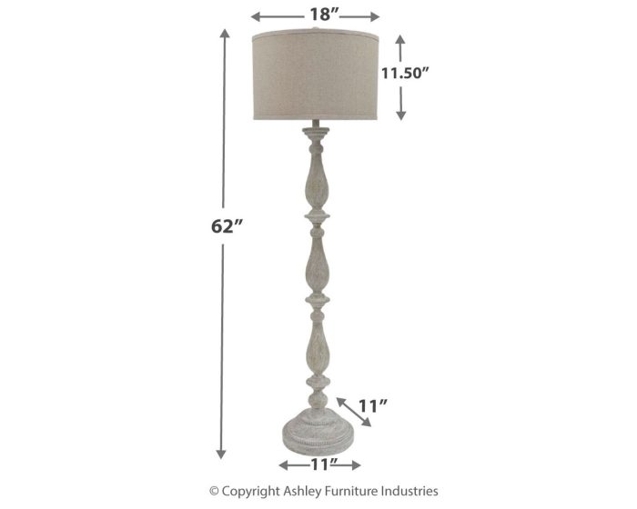 Bernadate - Whitewash - Poly Floor Lamp - Image 3