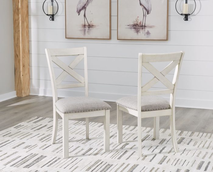 Robbinsdale - Antique White - Dining Upholstered Side Chair (Set of 2) - Image 3