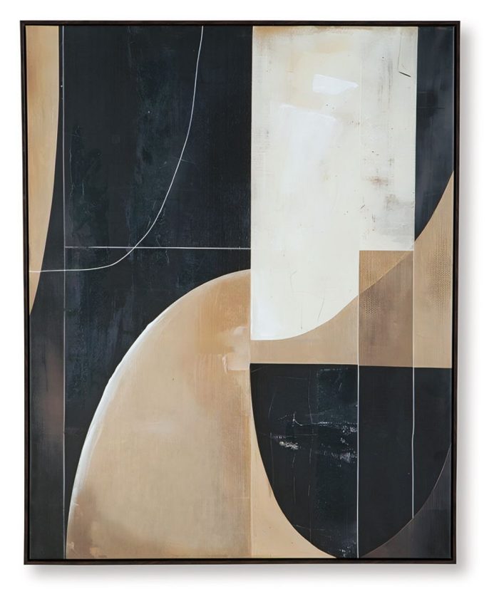 Ewanford - Black / Brown / Tan - Wall Art - Image 3