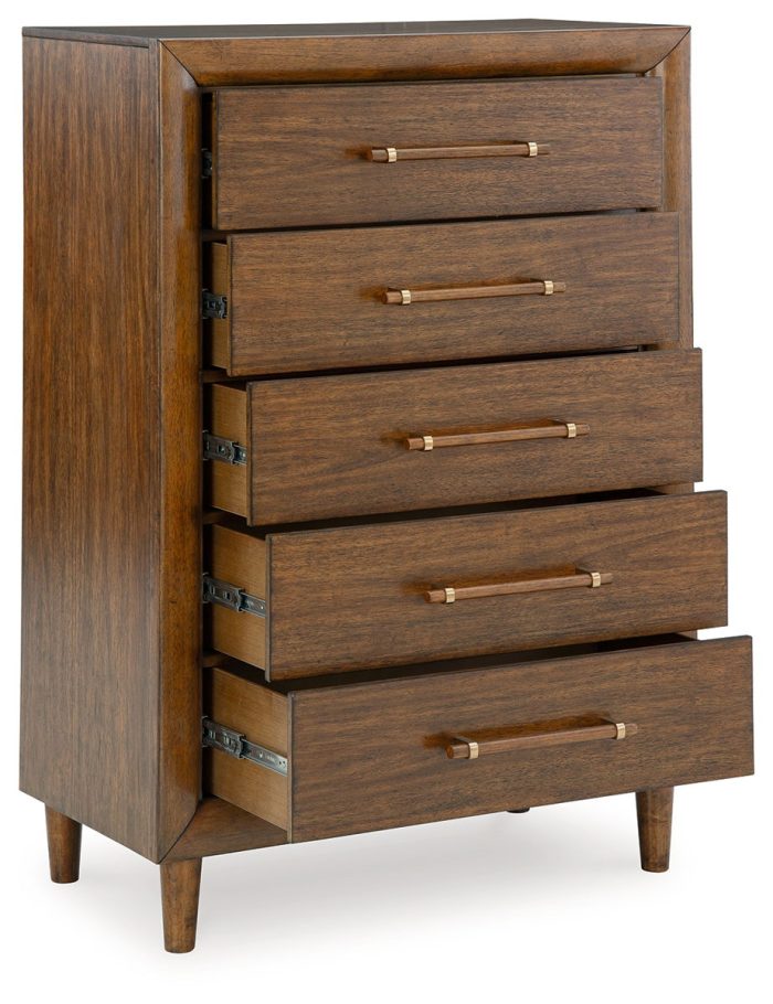 Lyncott - Brown - Five Drawer Chest - Image 3