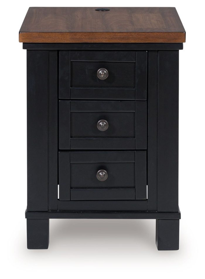 Wildenauer - Brown / Black - Chair Side End Table - Image 2