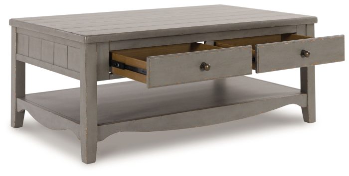 Charina - Antique Gray - Rectangular Cocktail Table - Image 3