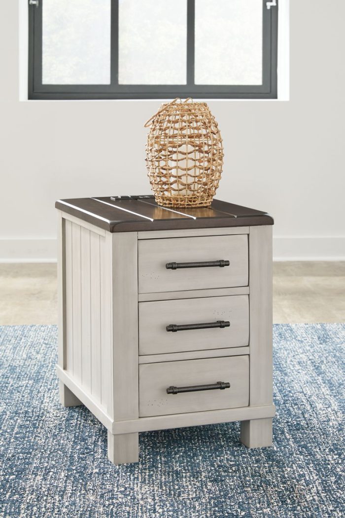 Darborn - Gray / Brown - Chair Side End Table - Image 2