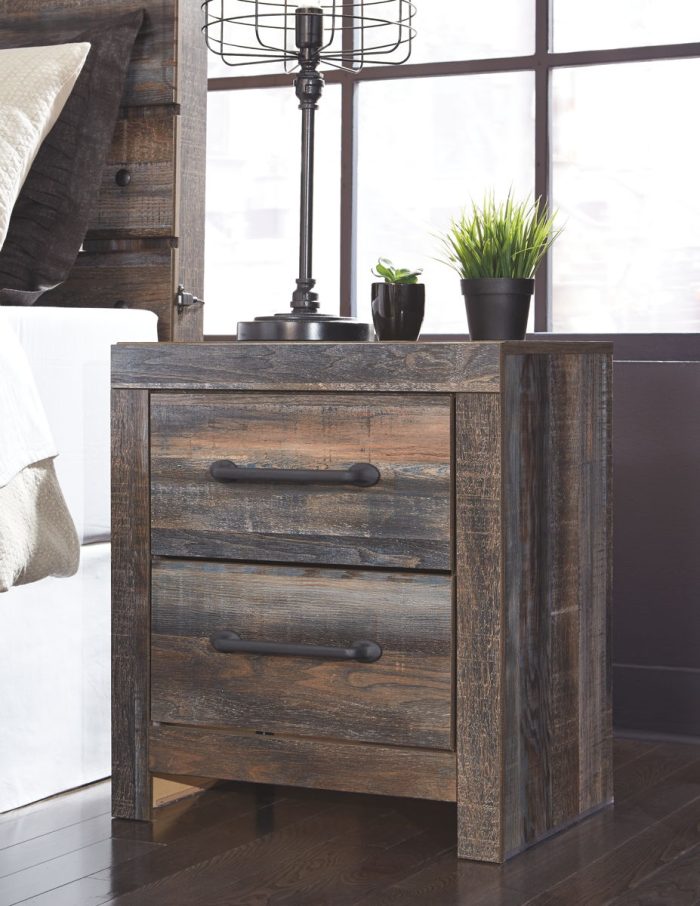 Drystan - Brown / Beige - Two Drawer Night Stand - Image 4