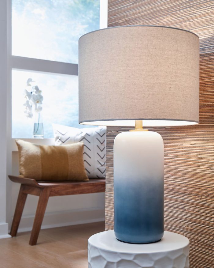 Lemrich - White - Ceramic Table Lamp - Image 2