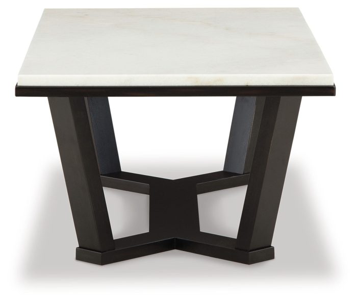 Fostead - White / Espresso - Rectangular Cocktail Table - Image 4
