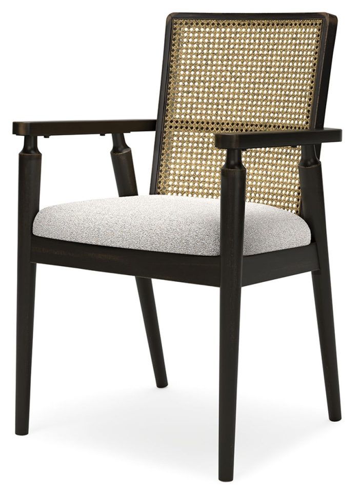 Galliden - Black - Dining Upholstered Arm Chair (Set of 2) - Image 2