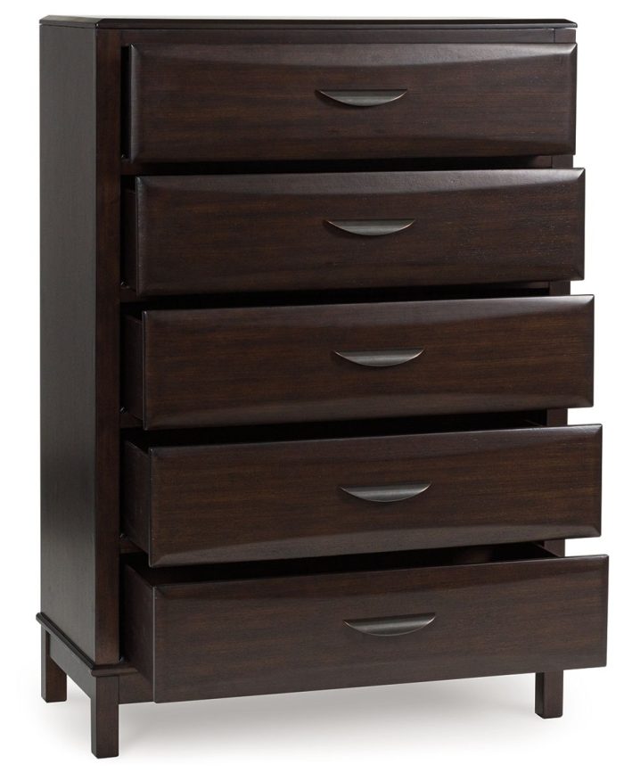 Vanmore - Dark Brown - Five Drawer Chest - Image 2