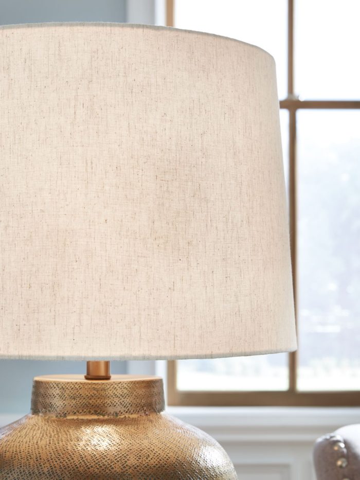 Madney - Antique Gold Finish - Metal Table Lamp - Image 3