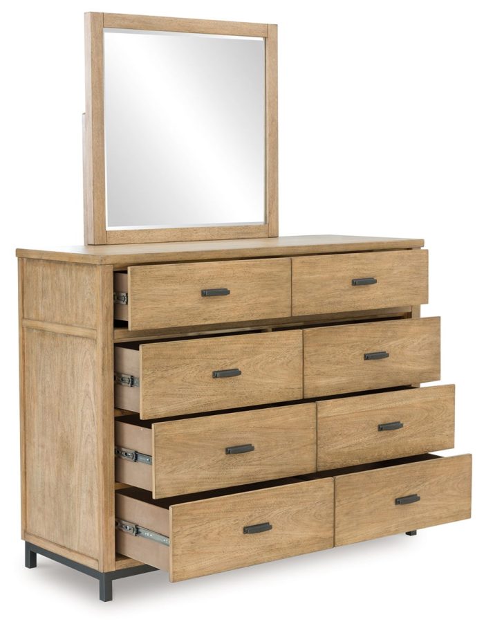 Tomtyn - Light Brown - Dresser And Mirror - Image 4