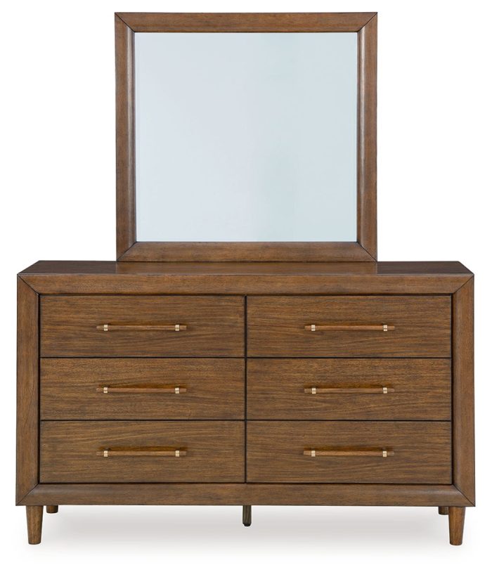 Lyncott - Brown - Dresser And Mirror - Image 3