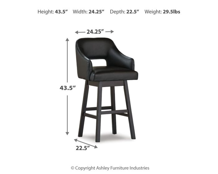 Tallenger - Upholstered Swivel Barstool (Set of 2) - Image 2