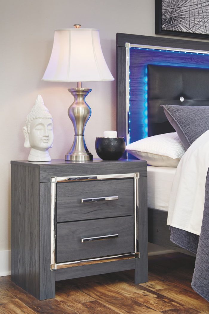 Lodanna - Gray - Two Drawer Night Stand - Image 3