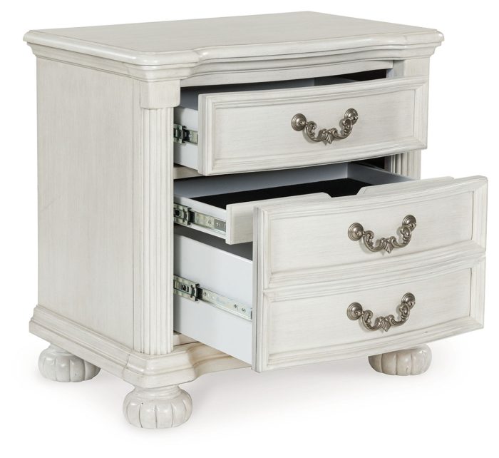 Montelaine - Antique White - Three Drawer Night Stand - Image 4