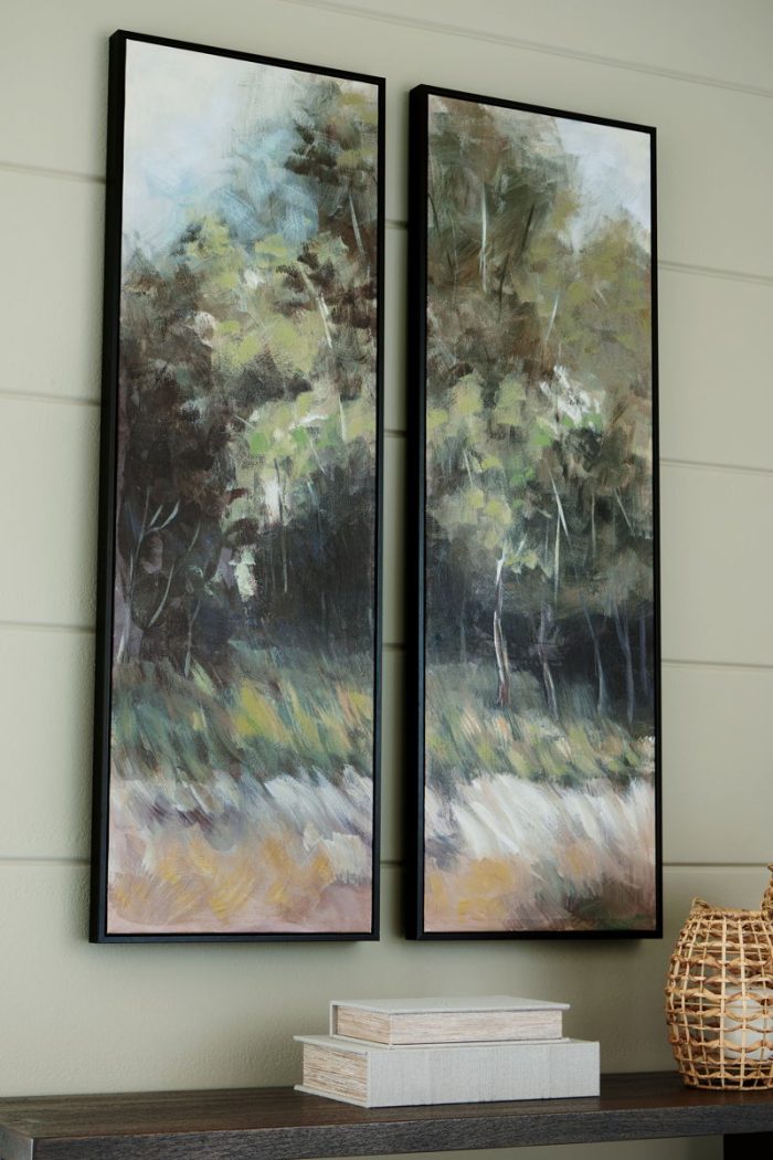 Dansot - Green / Brown - Wall Art Set (Set of 2) - Image 3