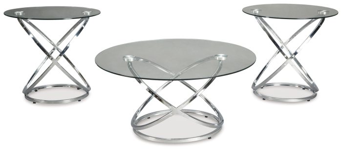 Hollynyx - Chrome Finish - Occasional Table Set (Set of 3) - Image 4
