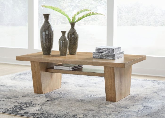 Kristiland - Light Brown - Rectangular Cocktail Table - Image 3