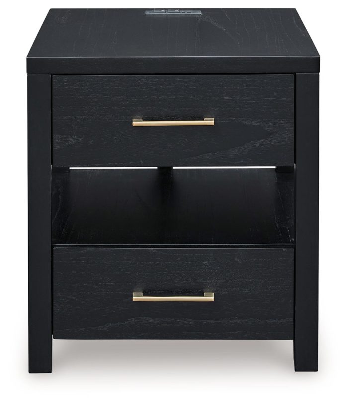 Winbardi - Black - Rectangular End Table - Image 4