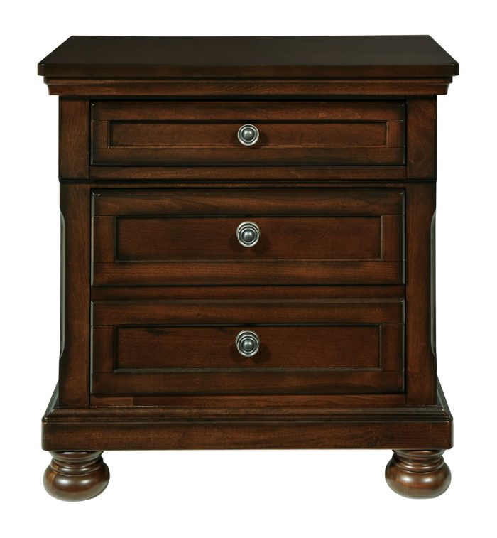 Porter - Dark Brown - Two Drawer Night Stand - Image 2