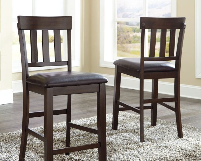 Haddigan - Dark Brown - Upholstered Barstool (Set of 2) - Image 3
