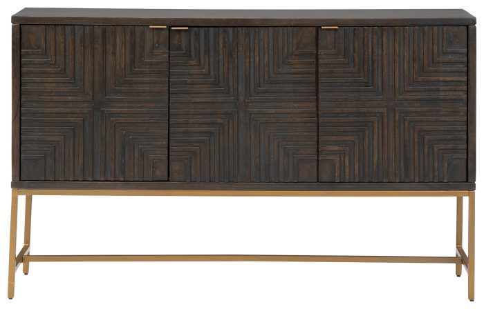 Elinmore - Brown / Gold Finish - Accent Cabinet - Image 4