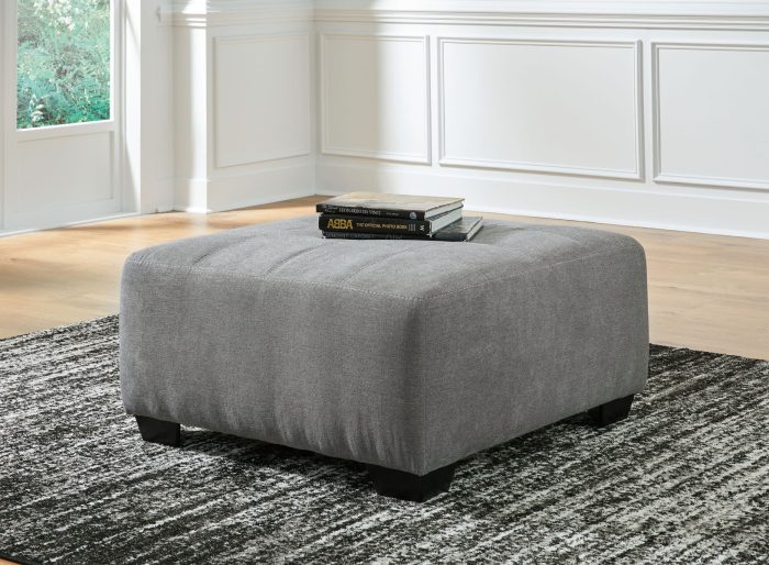 Birkdale Court - Gray - Oversized Accent Ottoman - Image 2