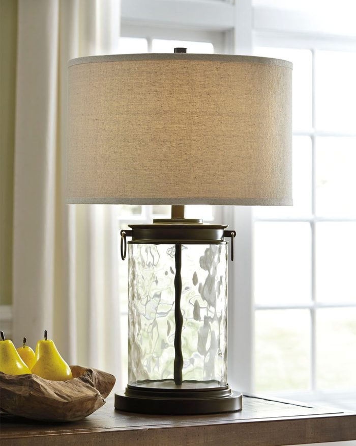 Tailynn - Clear / Bronze Finish - Glass Table Lamp - Image 4