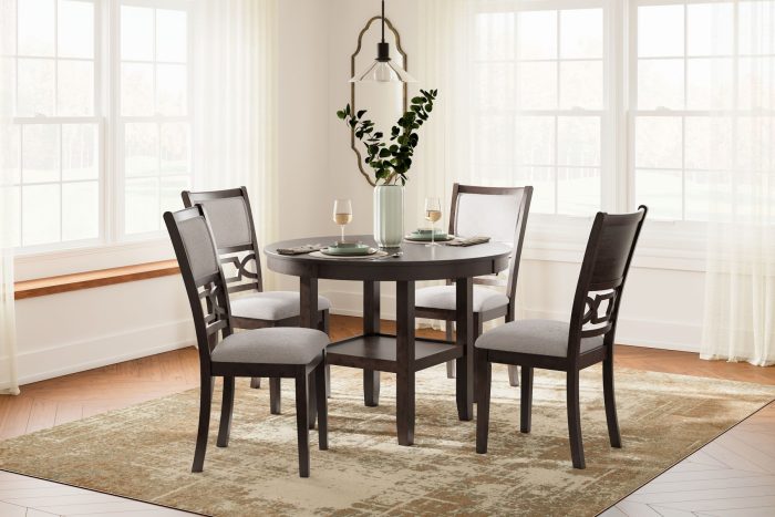 Langwest - Brown - Dining Room Table Set (Set of 5) - Image 2