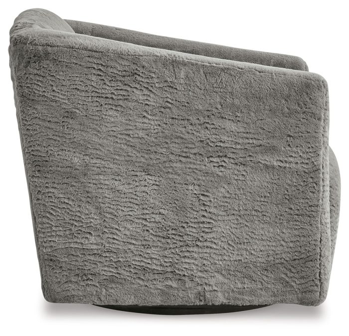 Bramner - Charcoal - Swivel Accent Chair - Image 3