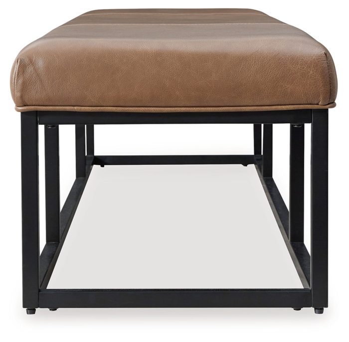 Joston - Caramel - Accent Bench - Image 3