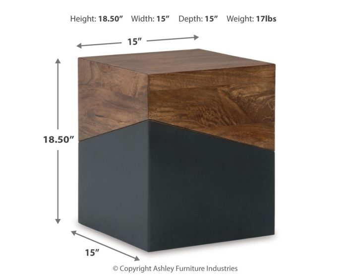 Trailbend - Brown / Gunmetal - Accent Table - Image 4