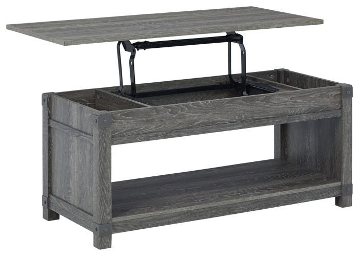 Freedan - Grayish Brown - Rect Lift Top Cocktail Table - Image 3