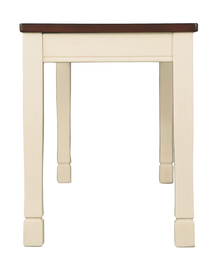 Whitesburg - Brown / Cottage White - Large Dining Room Bench - Image 4