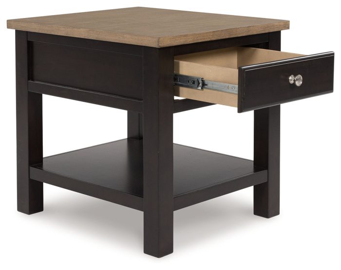 Drazmine - Brown - Rectangular End Table - Image 3