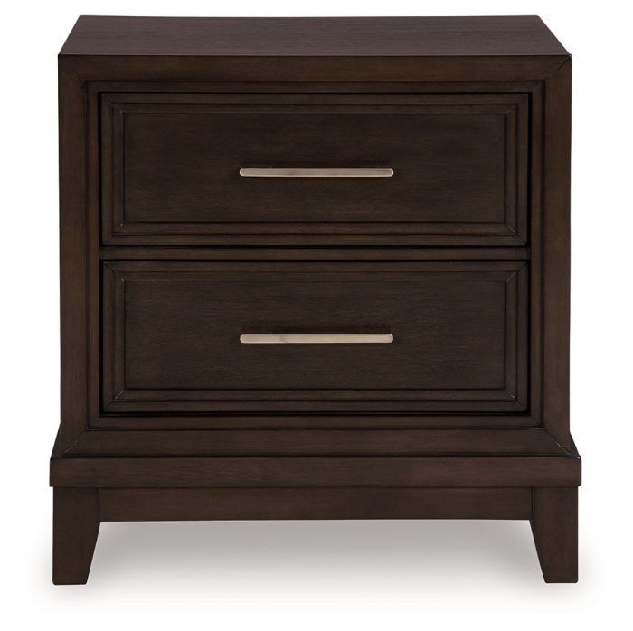 Neymorton - Dark Grayish Brown - Two Drawer Night Stand - Image 2