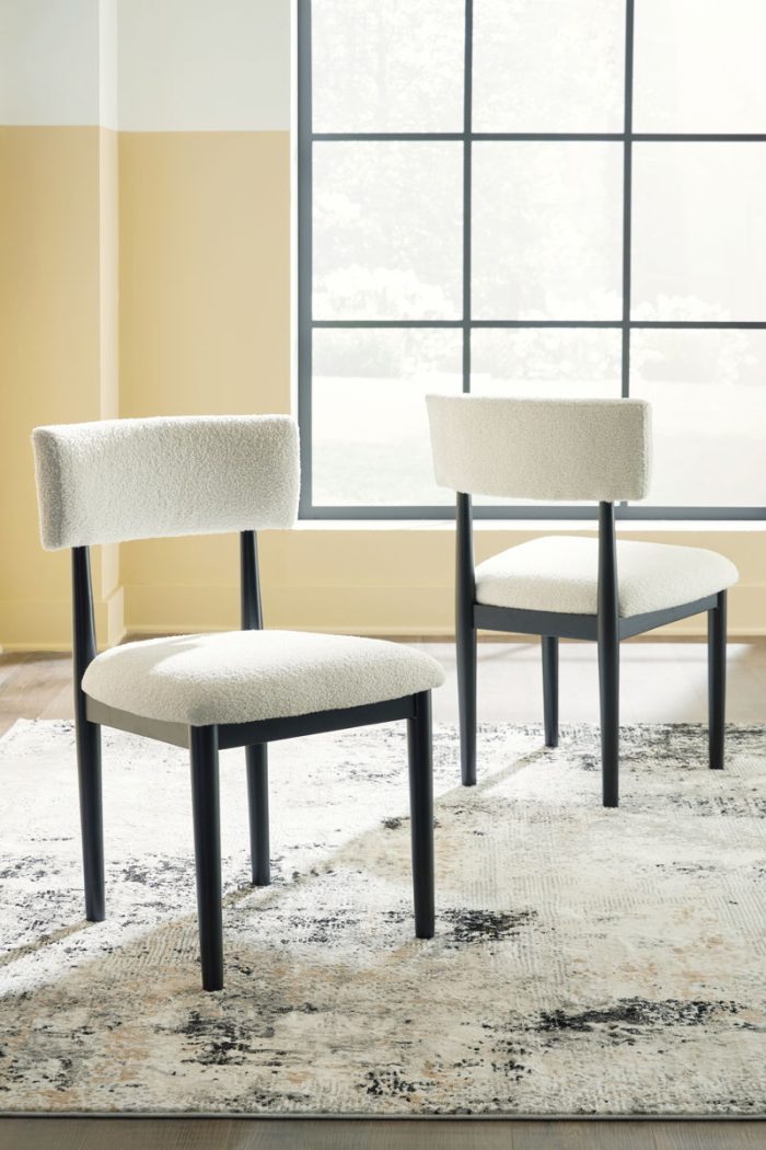 Xandrum - White / Black - Dining Upholstered Side Chair (Set of 2) - Image 4